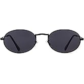 GIFIORE Oval Sunglasses Vintage Retro 90s Sunglasses Trendy Designer Glasses for Women Men