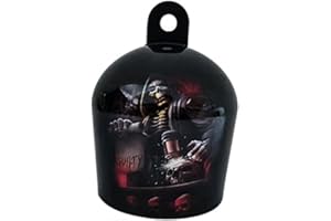 TUONPA Motorcycle Cowbell Horn Cover Decoration,Motorcycle Cowbell Horn Cover,Reaper Decoration,Halloween Motorcycle Decoration (Judge Grim Reaper)