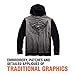 HARLEY-DAVIDSON Men's Iron Block Eagle Hooded Pullover Sweatshirt (Grey)