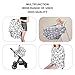 TUTUWEN [2Packs] Nursing Cover - Breastfeeding Cover Super Soft Cotton Multi Use for Baby Car Seat Covers Canopy Shopping Cart Cover Scarf-Hearts - Love