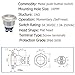 Quentacy 9-Pack 16mm Momentary Push Button Switch 1NO SPST Stainless Steel Waterproof Switch