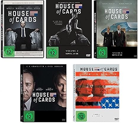 House of Cards - die komplette Staffel 1-5 im Set - Deutsche Originalware [20 DVDs]