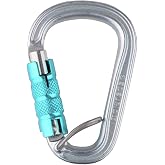 Edelrid HMS Bruce Steel Triple FG, Icemint | HMS Bruce Steel Triple FG Locking Carabiner