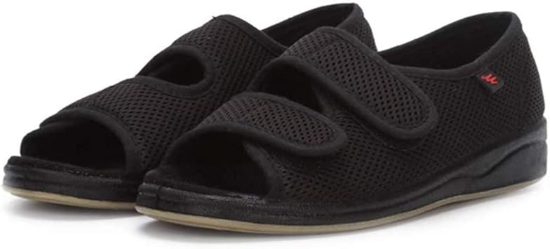 Amazon.com: FMOGE Womens Extra Wide Diabetic Edema Slippers Adjustable Double Plantar Fasciitis 