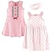 Hudson Baby Girls' Cotton Dress and Headband Set, Aztec, 0-3 Months