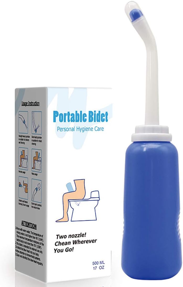 Deioxhy 500ml Portable Travel Hygiene Bidet Personal Feminine Spray Clean Washer Bottle