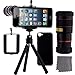 CamKix iPhone SE / 5S / 5 Camera Lens Kit - 8X Telephoto Lens/Mini Tripod/Universal Phone Holder/Hard Case for Apple iPhone SE / 5S / 5