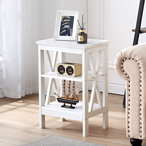 VECELO Modern Nightstands XDesign Side End Table Night Stand with