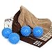 Dryer Balls 4 Pack All Colors- Reusable Dryer Balls Replace Laundry Drying Fabric Softener and Saves You Money (4, Blue)