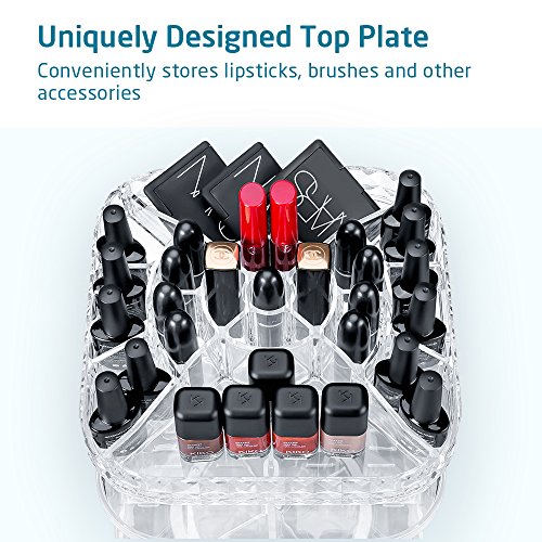 image for IFM TOOLS Makeup Organizer, 360-Degree Rotating Adjustable Cosmetics L