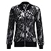 Womens Plus Size Jacket,Solid Casual Lace Loose Long Sleeve Coat,XL-5XL Fashion Style for Ladies