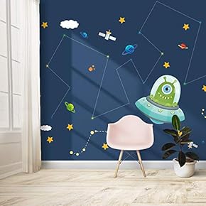 Wall Mural Astronaut in The Space Removable Self-Adhesive Large Wallpaper - 66x96 inches