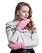 HDE Womens Winter Gloves Crochet Twist Cable Knit Hand Warmer Mittens,Pink,One Size
