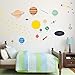 treepenguin Solar System Space Wall Decals for Kids Rooms – Large Planets and Stars Stickers for Bedroom Playroom and Nursery – Educational Wall Decor for Boys and Girls