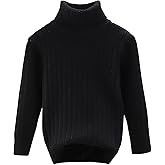 YETANLID Toddler Boys Turtleneck Knit Sweaters Toddler Girls High Collar Pullover Sweater Size 2-7T