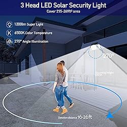 Solar Lights Outdoor, HAARAY 208 LEDs Solar Flood