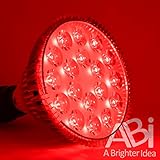 ABI 25W Deep Red 660nm LED Light Bulb Bloom Booster for Flowering, Fruting, Grow Spectrum Enhancement, and Light Therapy