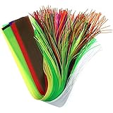 Greatfishing 10pcs Mix Color 40 Strands/Pack 30CM Length Micro Silicone Rubber Skirts for Soft Worm Trout Fly Legs Fishing Ji