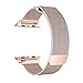 OROBAY Compatible with Watch Band 38mm 40mm, Stainless Steel Milanese Loop with Magnetic Closure Replacement Band Compatible with Watch Series 4 Series 3 Series 2 Series 1, Champagne Gold Band