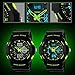 FANMIS Dual Display Fashion Men's LED Watch Silicone Dial Outdoor Sports Luminous Watch