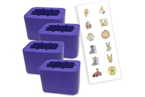 SEAT BELT EXTENDER PROS 4-Pack Seat Belt Receptacle Stabilizer - Buckle Booster for Car Seat Belt - Raises Your Seat Belt for Vertical Access - Stop Fishing for Buried Buckles