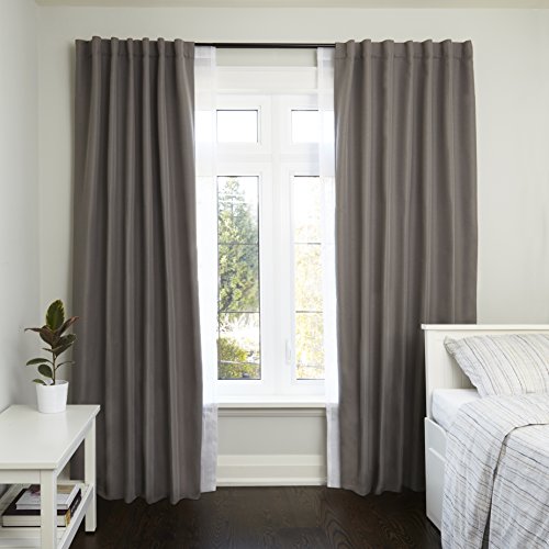 Umbra Twilight Double Black Out Window Curtain Rod Wrap Around