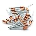 HJ Garden 25pcs 4x8mm Copper Blind Pop Rivet Round Dome Head Open End Decorating Fastener Nails Pop Rivets