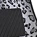 BDK Carpeted 4 Piece Mat Leopard Animal Print Auto Car Vehicle Universal Fit (White/Gray)