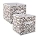 DII Non Woven Polyester, Scroll Storage Bin, Small, Brown
