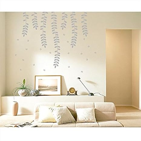 Amazon Co Jp 東京ステッカー 高級ウォールステッカー 植物 ハリエンジュ Mサイズ Ts0018 Em グレー おしゃれ かわいい 壁 シール Diy 工具 ガーデン