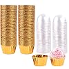 Feelava Bakvormpjes 100 stuks cupcakevormen muffinvormpjes folie mini muffinvormpjes cupcake wrappers muffins dessert…