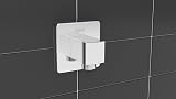 Bristan CARM WOSQ01 C Square Wall Outlet Chrome Bath Shower Valve Hose view 2