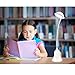 Cute LED Desk Lamp OOBest Portable Dimmable Touch Sensor Light USB Rechargeable Eye Protection Art Office Table Reading Lamp (White)