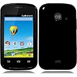 HRWIRELESS(TM) For ZTE Zinger Z667T Frosted TPU Cover Case (Black)