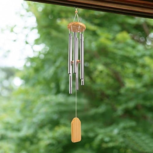 CoZroom 26” Amazing Metal Wind Chimes Outdoor and Indoor Sympathy Wind Chimes with 6 Aluminum Metal Tubes for Garden and Home Decor