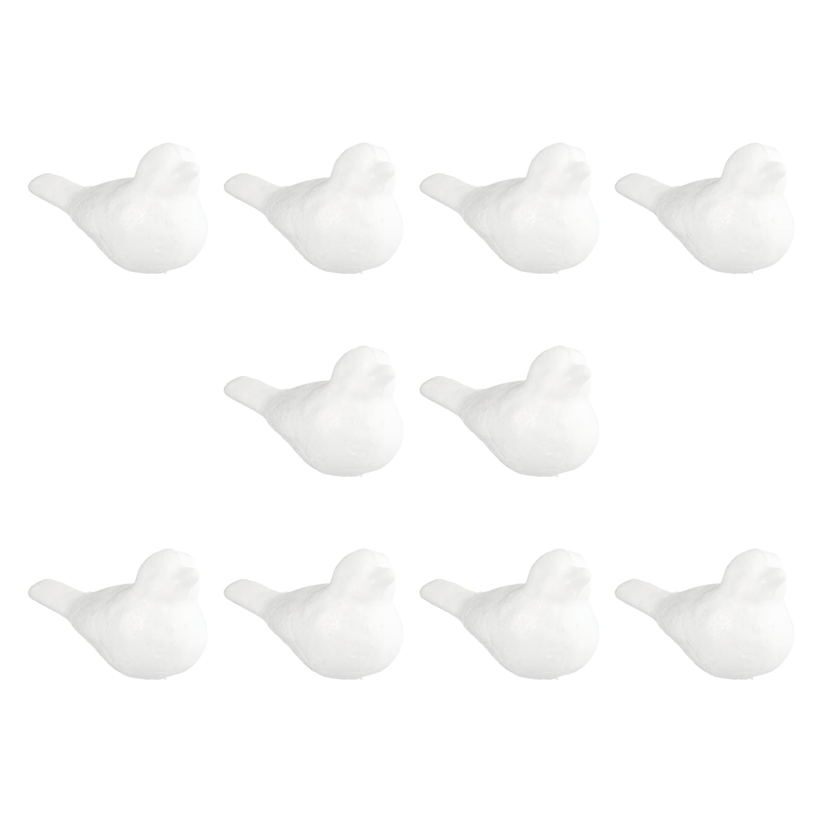 TOPBATHY 10pcs White Body Bird Foam Flowers Crafts DIY Crafts Floral Foam Ball Nativity Animal Christmas Bird Ornaments DIY s White Decorative s Ornament The