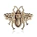 Chidoo Women Rhinestone Honey Bee Brooch Pin (Gold)