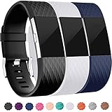 Wepro For Fitbit Charge 2 Bands, Replacement Accessory Wristbands for Fitbit Charge 2 HR, Small, Black