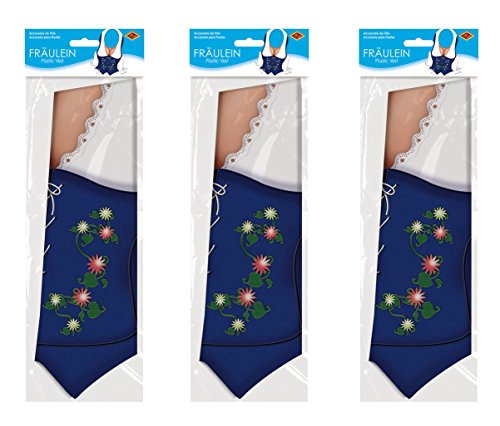 Beistle S66233AZ3 Plastic Fraulein Vests 3 Piece, Multicolored - //coolthings.us