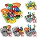 Building Blocks Toys for Children Learning Colors with Marble Run for Kids Toy 90 Pieces