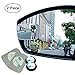 Ampper Blind Spot mirror, Square HD Glass Convex Rear View Mirror, Strengthened Adhesive and Upgrade Stick Area, Pack of 2 (Upgraded)