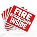 Fire Extinguisher Inside Sticker Sign - Safety Signs - 5 Pack - 4