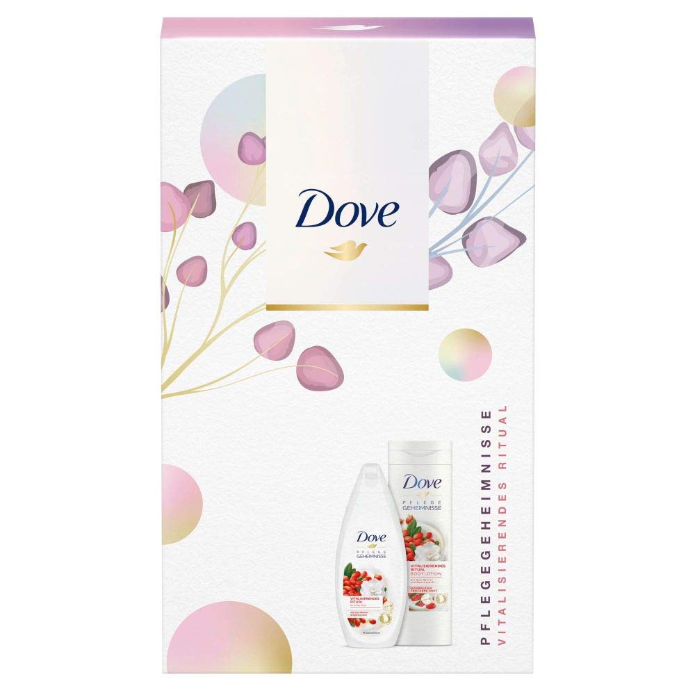 Dove Care Secrets Gift Set Revitalising Ritual for Nourished Skin with Shower Gel & Body Lotion (250 ml + 400 ml)