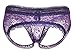 Sofishie Ruffle Back Midnight Bow-Tie Panties - Dark Purple 2 - XL