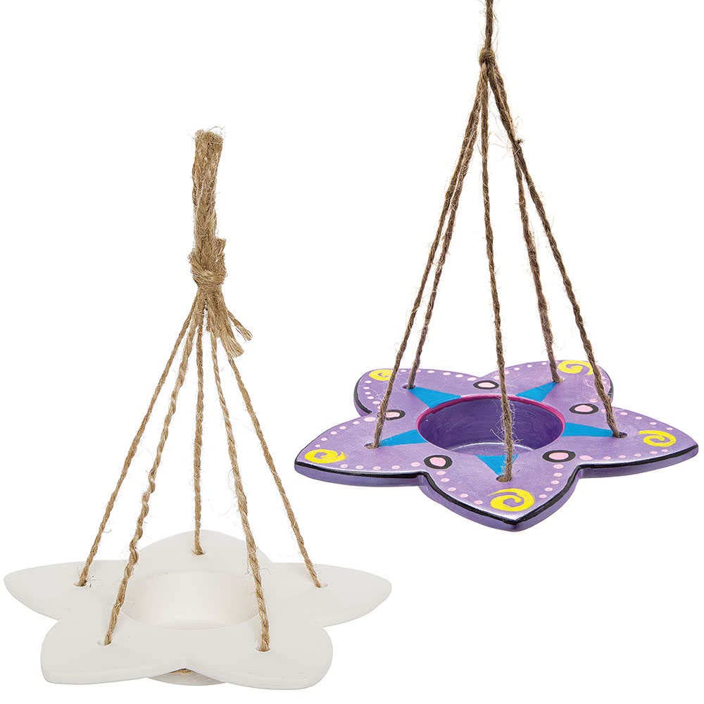 Baker Ross FC819 Butterfly and Bee Ceramic Feeder - Pack of 3, Ceramic Painting for Kids, Crafting Kit for Kids