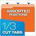 Pendaflex Two-Tone Color File Folders, Letter Size, Orange, 1/3 Cut, 100 per box (152 1/3 ORA)
