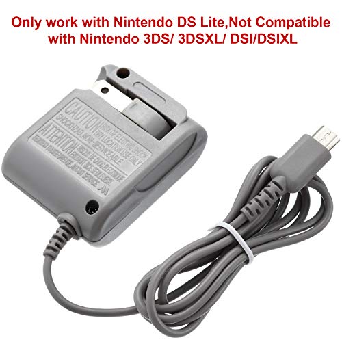 DS Lite Charger, AC Adapter for Nintendo DS Lite, AC Adapter Charger Home Travel Charger Wall Plug Power Adapter (100-240 v) for Nintendo DS Lite