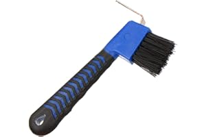 BOTH WINNERS Horse Hoof Pick Brush with Soft Touch Handle (Royal Blue)