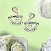 dds5391 Home Kitchen Restaurant Cafe Tea Wall Sticker Coffee Cups Sticker Wall Decor