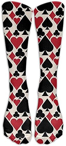 LXP FZD Fun Casino Girls Athletic Crew Socks Humor Boot Socks Long Socks Workout High Tube Socks